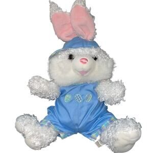 20" Dan Dee Plush Bunny Rabbit 2008 Stuffed Animal Baseball Cap Nursery Gift Toy